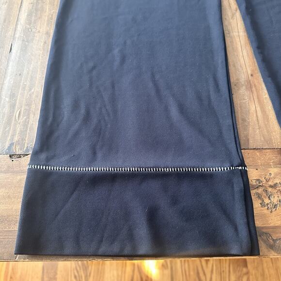 J Jill Black Pointe Wide Leg Pants Size Small Stitching Stretch Pull On - Picture 11 of 13
